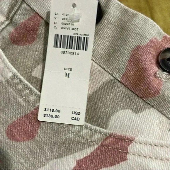 Pilcro Camo Overalls Romper - Size M - NWT - Picture 4 of 5